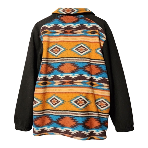 Trail Crest Colorful Aztec Fleece Jacket - Picture 2 of 5